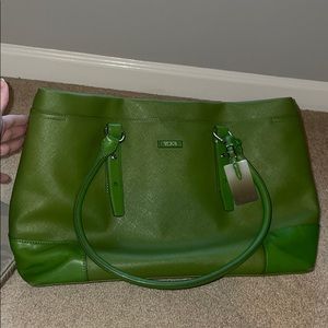 Tumi green bag